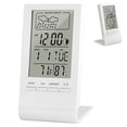 thumbnail image 4 of Kenally CX-220 Medidor de temperatura y humedad Digital con función de reloj Medidor de humedad Reloj Estación meteorológica para oficina Sala de Medidores de medidas dimensionales No.1, 4 of 6