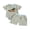 Green, variant on BemeyourBBs Newborn Baby Boy Duck Outfits Cute Infant Boys Summer Clothes Mallard Embroidered Striped Crew Neck Short Sleeve Romper and Shorts 2 Pcs Set