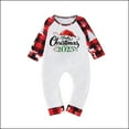 thumbnail image 3 of Odeerbi Christmas Pajamas for Family Holiday Long Sleeve Family Christmas Pajamas Matching Sets Baby Parent Child Outfit Printed Loungewear Two-Piece Sleepwear Xmas PJs Set White, 3 of 5
