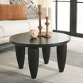 thumbnail image 2 of Safavieh Marthe Modern Storage Bayur Wood & MDF Veneer Coffee Table Indoor, Black, 2 of 10