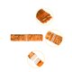 thumbnail image 2 of Cinturones Anchos para Mujeres INSPIRE CHIC con Hebillas de Interbloqueo y Decoración de Lentejuelas, Cinturones Brillantes y Elásticos, 2 PZS Naranja, 2 of 6