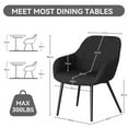 thumbnail image 3 of Hawsaiy Ergonomic Dining Chairs Set of 6 with Metal Legs for Kitchen,Dining Room,or Living Room,Black, 3 of 8