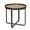Natural, variant on Kate and Laurel Zabel Industrial Modern End Table, 22.5 x 20.5, Natural Wood and Rustic Iron, Decorative Round Side Table with with Wrought Iron Metal Frame and White Oak Finish