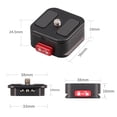 thumbnail image 4 of Express pallet,Plate Camera Mount Setup Alloy With Mirrorless Camera Screw Dslr Mirrorless With 1/4 Qr Plate Camera Quick Plate Mount Adapter Quick Dsfen Stabilizer. Buzhi Qisuo, 4 of 5