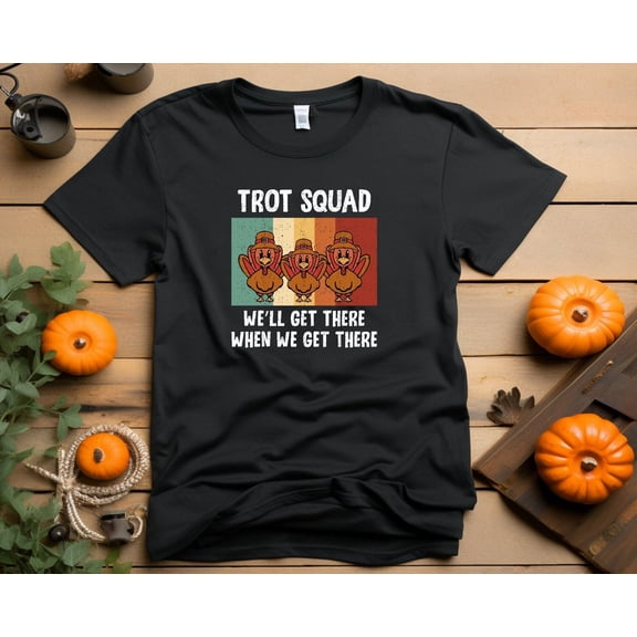 Trot Squad Shirt Turkey Trot Family Thanksgiving 5k Tshirt Run Matching Family Group Tee Grateful 10k Funny Running Marathon Workout