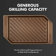 thumbnail image 5 of FINEX 15" Cast Iron Grill Pan - Grill Pans with Superior Heat Distribution - Near Non-Stick for Easy Cleaning - Cast Iron Grill Pan - For Indoor & Outdoor Grilling - Pre-Seasoned with Flaxseed Oil, 5 of 7