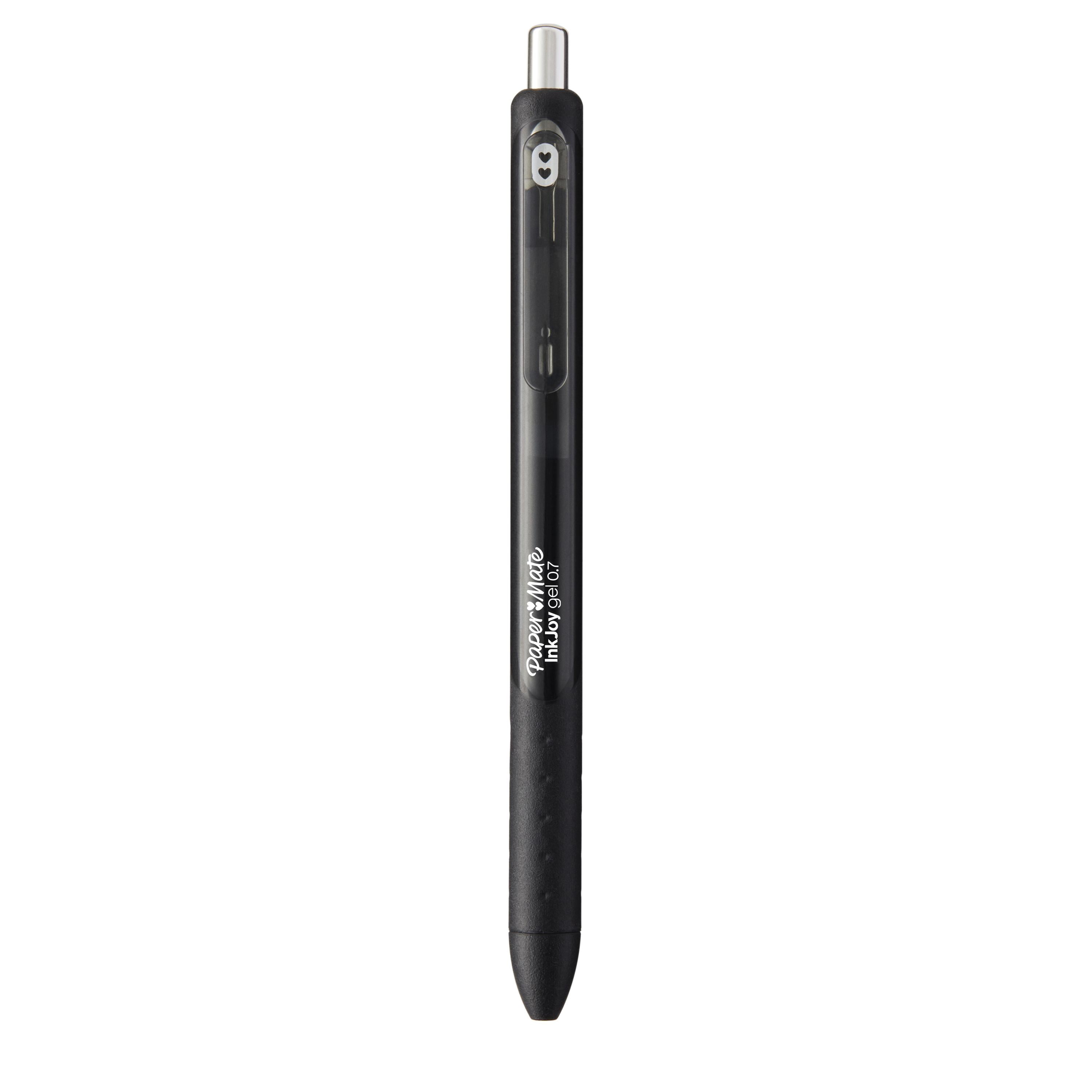 Paper Mate® Comfortmate™ Ultra Retractable Ballpoint Pens, Fine Point, 0.8  mm, Black Barrel, Black Ink, Pack Of 12 - Zerbee