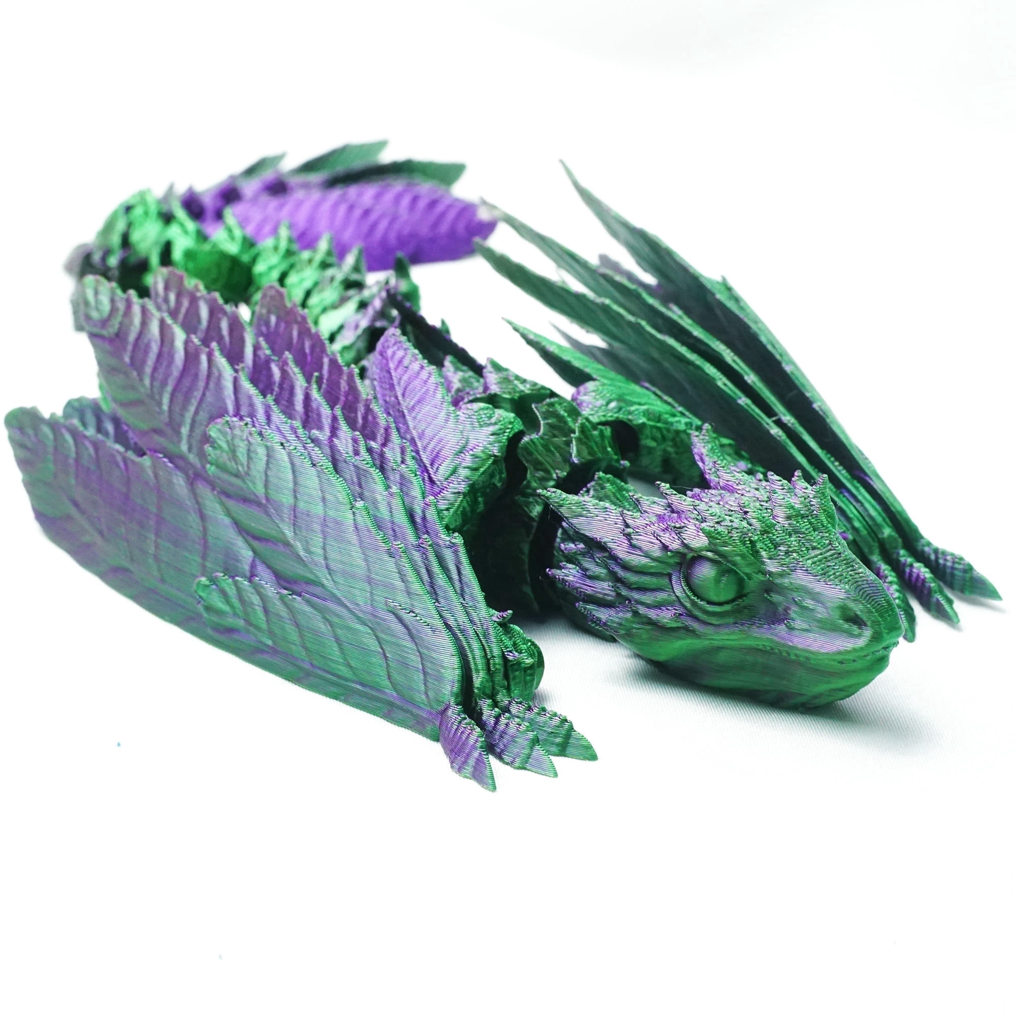 3D Printed Model with Wing Bird,Flexible archaeopteryx Statue,Movable Joints,Home Office Decor,Interesting Toys for Autism/ADHD,Festival Gifts toco,Fidget Toys, Executive Desk Animals Toy, Purple