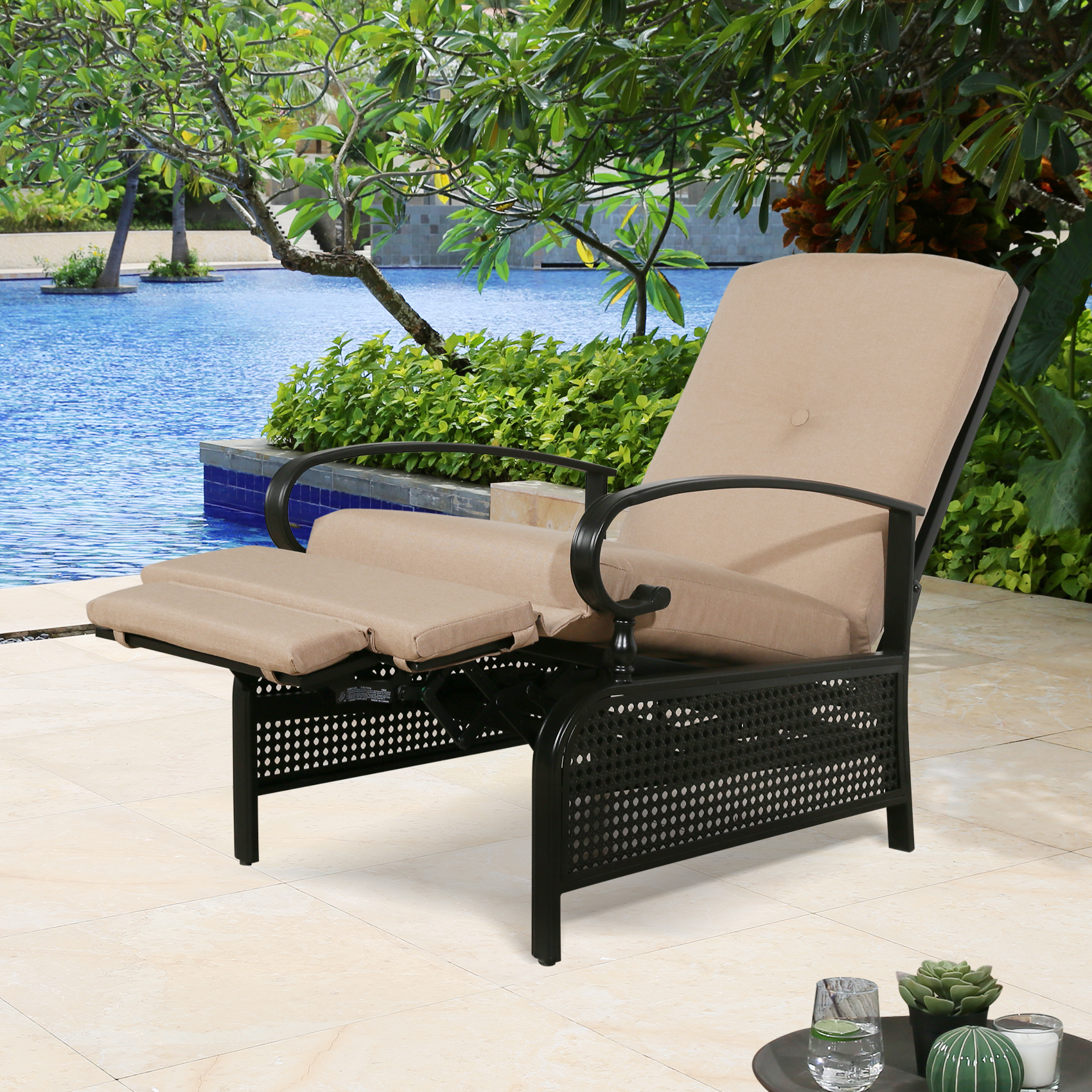 ulax furniture patio recliner chair