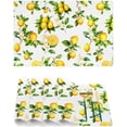 thumbnail image 3 of Placemats Set of 4 Heat-Resistant Rectangle Place Mats Tropical Lemon Washable Plastic PVC Dining Table Mat Non-Slip Wipeable Woven Vinyl Placemat for Kitchen Patio Table Decor, 3 of 8