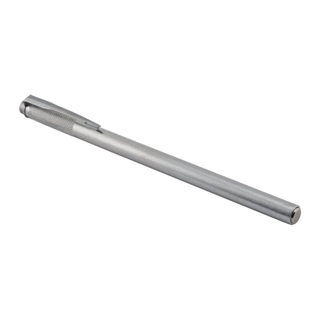 Imán de bolsillo con forma de imán, fuente magnética, plata, 2 libras
