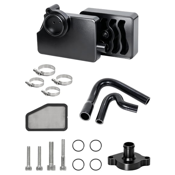Separador de aceite DZFST FI de aluminio para Ford F-250 F-550 6.7L