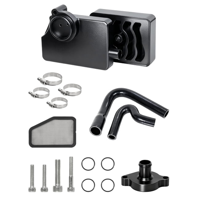 Separador de aceite DZFST FI de aluminio para Ford F-250 F-550 6.7L