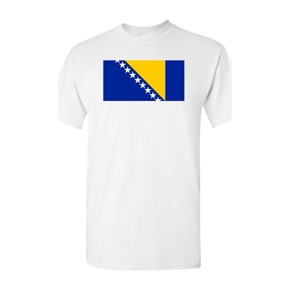 Bosnia Herzegovina Country Flag Adult DT T-Shirt Tee