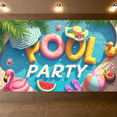 thumbnail image 6 of Inflatable Pool Happy Summer Beach Party Banner Floating Decorations Outdoor Celebration for Poolside Picnics Swim Events Family Fun, 6 of 7