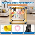 thumbnail image 5 of MQAAUP Puppy Play Gym with 8 Hanging Toys, 19.5"x19.5" Adjustable Indoor Dog Jungle Gym for Small Dogs, Training & Anxiety Relief, 5 of 8