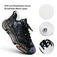 thumbnail image 4 of Feathered Starry Sky Walking Shoes for Men Woman Lightweight Tennis Fashion Elastic Sports Shoes Cushion Basketball Shoes, 4 of 7
