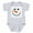 Heather Gray, variant on CafePress - Snowman Face Body Suit - Cute Infant Bodysuit Baby Romper - Size Newborn - 24 Months