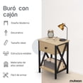 thumbnail image 2 of Mubson Buro para Recamara con Cajon y Repisa. Mesa Lateral. Credenza Mubson  Buro para Recámara, 2 of 6