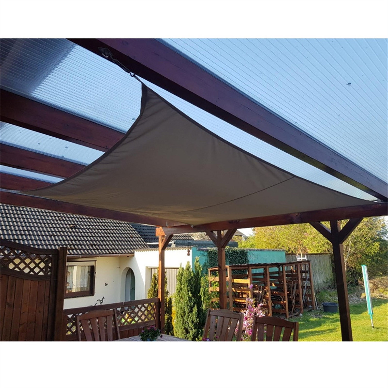 RuiJiao 2x3m Shade Canopy Cover Patio UV Block Square Sun Shade Cloth for Backyard Pergola Porch Deck Garden Outdoor Activities