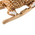 thumbnail image 2 of Qaba Kids Plush Rocking Horse-Style Giraffe Theme Chair, 2 of 5
