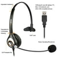 thumbnail image 2 of Wantek USB Headset with Microphone,for Computers,Black, 2 of 6