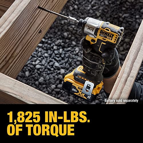 DEWALT 20V MAX XR Cordless Impact Driver Brushless 3 Speed Tool