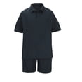thumbnail image 3 of Qiopertar Clearance under $5 Men's Summer Solid Color Leisure Outdoor Beach Short Set On Clearance Early Access Deals, 3 of 6