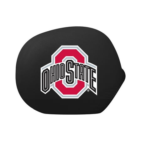 Collegiate Mirror Cover Ohio State (Standard) (Ultra durable 4-way stretch material, Weather