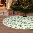 thumbnail image 6 of Sikiie St Patrick's Day3 30-48 inches {designName} Print Christmas Tree Skirt Snowman Xmas Tree Skirt with Edge Christmas Decorations for Holiday Party48", 6 of 7