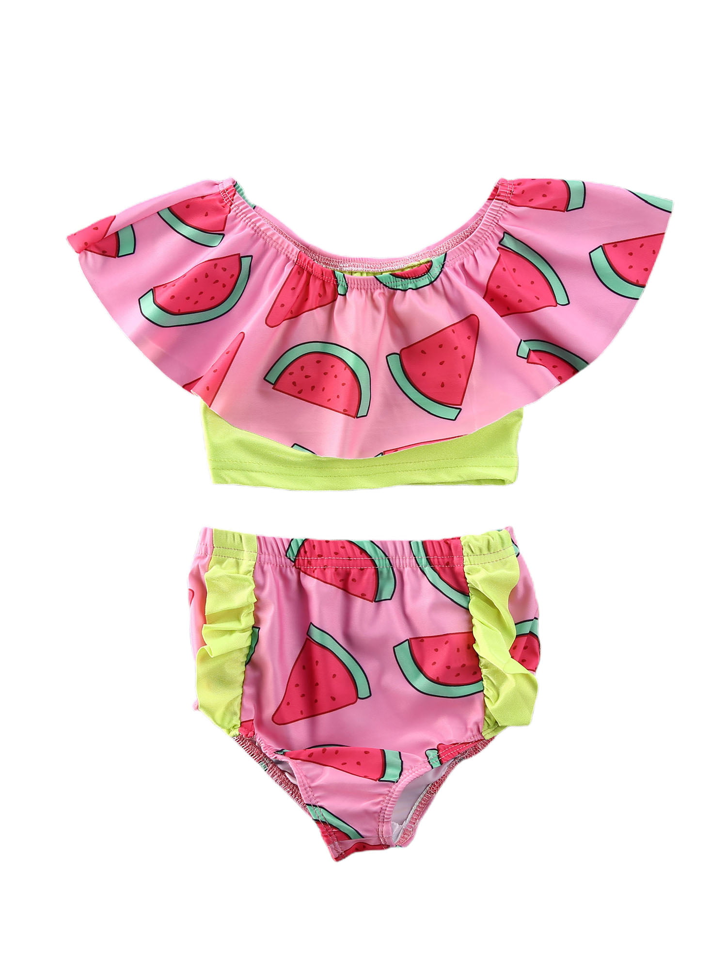 Pudcoco - Pudcoco Toddler Baby Girls Ruffles Tankini Swimwear Bathing ...