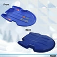 thumbnail image 4 of Blue Huge Snow Sled Large Snow Saucer for 3-4 People with Pull Rope, 1-Pack, 4 of 8