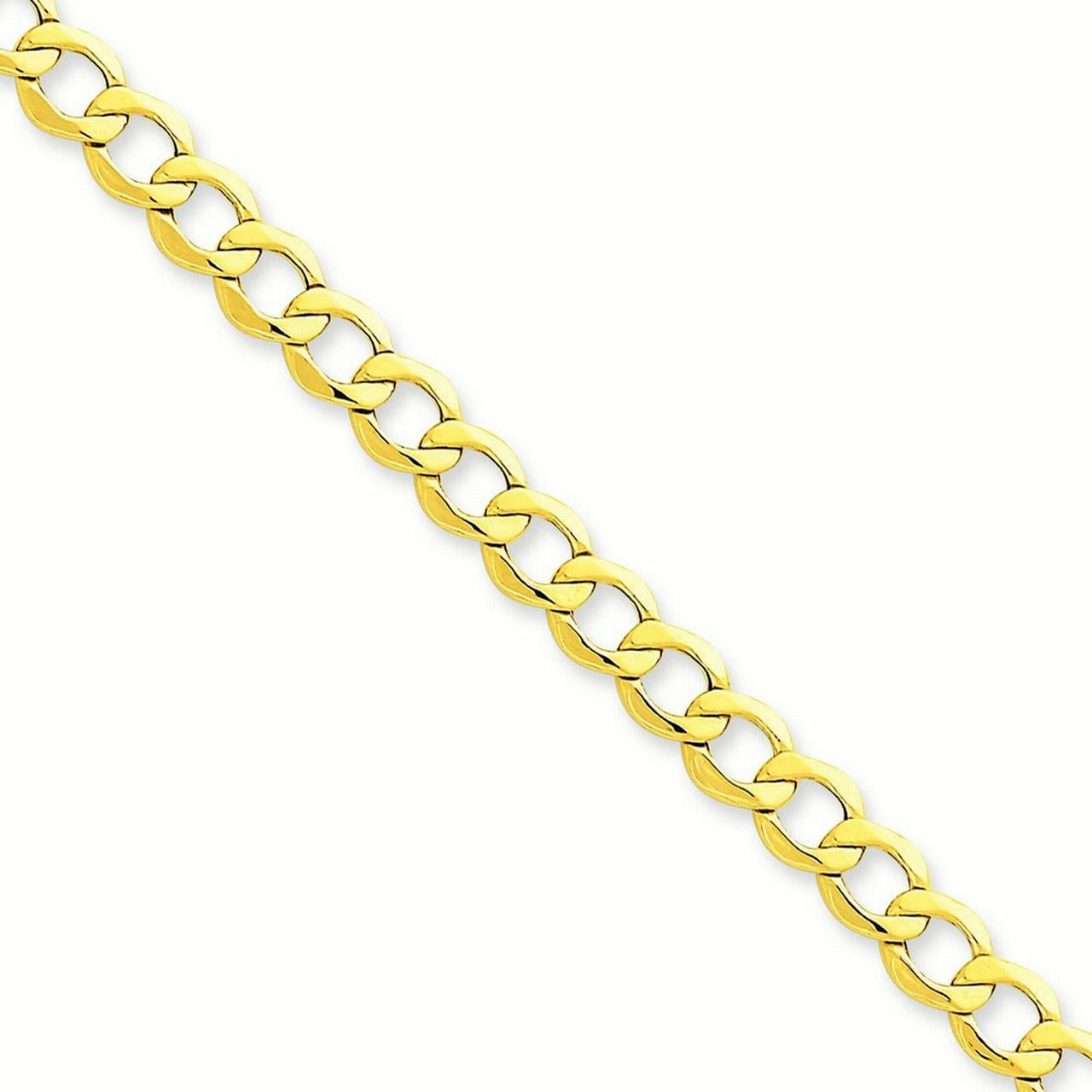 4.3mm 14k Engravable Semi solid Figaro Link ID Bracelet Jewelry Gifts for Women 6 7 Length Options 
