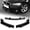 Painted Black, variant on For 2009-2011 BMW E90 Sedan 3-Series Matt Black Front Bumper Body Kit Lip 3pcs