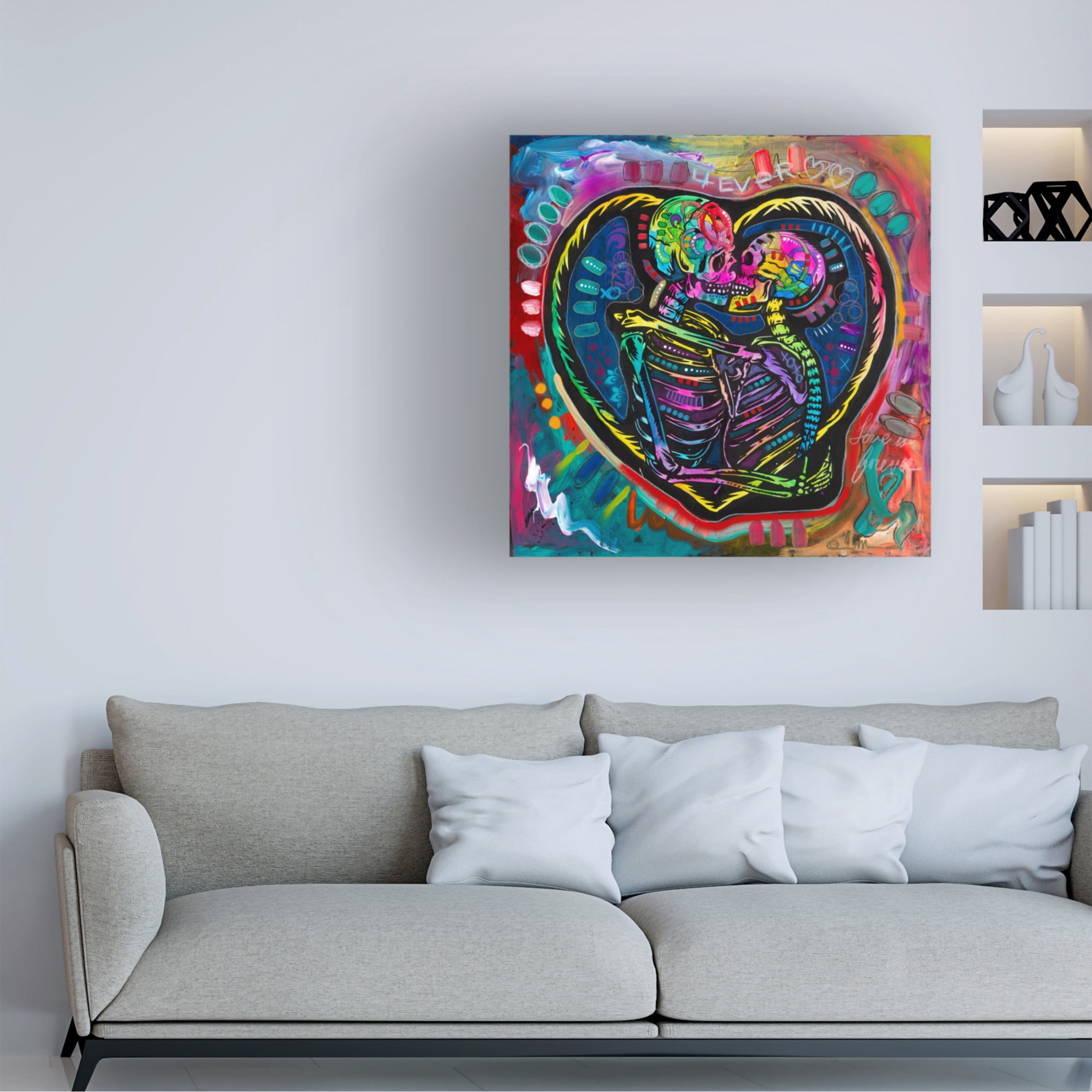 Canvas Wall Art - Dean Russo '4ever' Wall Art for Living Room, Bedroom, or Office Décor by Trademark Fine Art - 24 x 24 Inches