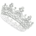 thumbnail image 3 of KAKOWELY 1 pieza elegante tocado de novia con corona de cristal, tocado para vestido de novia., 3 of 4