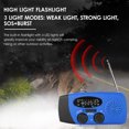 thumbnail image 7 of Hand Crank Solar Emergency Radio - AM/NOAA Weather Radio with Rechargeable Power Bank, Solar Charging, Hand Crank, Battery Operated LED Flashlight for Emergencies, 7 of 7