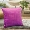 thumbnail image 7 of Home Soft Things Textured Velvet 4 Piece Throw Pillow Cover Set - Raspberry Rose - 20" x 20", 7 of 7