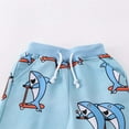 thumbnail image 6 of JAJAHO Toddler Boys Shorts Kids Sportswear Bottom Cartoon Print Casual Drawstring Elastic Waist Shorts With Pockets Size 1-7T Stylish Trousers, 6 of 8