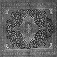 thumbnail image 1 of Ahgly Company Indoor Square Medallion Gray Traditional Area Rugs, 7' Square, 1 of 1
