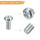 thumbnail image 4 of #4-40x1/4 Plato Cabeza Phillips Machine Tornillos, 50 Uds Zinc Chapado Carbono Acero Tornillos Cabeza Cruzada Pernos Totalmente Roscados, 4 of 5