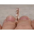 thumbnail image 3 of 0.50 Carat Ring Wedding Band with Moissanite Diamonds Wedding Ring with 18k Gold Plating, 3 of 8