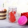 Efavormart 12 Jars 2.5oz Clear Small Glass Jars W/ Glass Lids and Metal Bails For Candy Buffet Event Decor