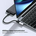 thumbnail image 5 of 240W USB Type C Male to Female Adapter 40Gbps Data Transfer Adapter for 8K Video on Laptop Phone Tablet, 5 of 9