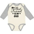 thumbnail image 3 of Inktastic My Best Friend is My Gigi with Hearts Boys or Girls Long Sleeve Baby Bodysuit, 3 of 5