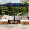 thumbnail image 1 of AECOJOY Parasol de Patio Double Face de 15 Pi Grand Parasol d'Extérieur - Bleu Marine, 1 of 8