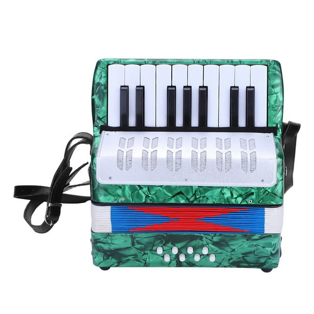 Acordeón para principiantes, 17 teclas, 8 bajos, acordeón de piano, acordeón para niños, elaborado por expertos