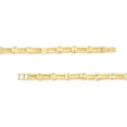 thumbnail image 2 of Floreo 10k Yellow Gold Satin Finish Links with Round Circle Diamond Cut Finish Charm Bracelet, 2 of 5