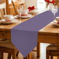 thumbnail image 2 of Pure Lilac Gray Table Runner Linen Burlap Table Runner 72 Inches Long Contemporary Solid Color Minimalist Art Dresser Scarves for Kitchen Island Coffee Dining Room Party Holiday Decoration 16"x72", 2 of 8