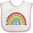 thumbnail image 3 of Inktastic Rainbow Pi for Pi Day Boys or Girls Baby Bib, 3 of 4